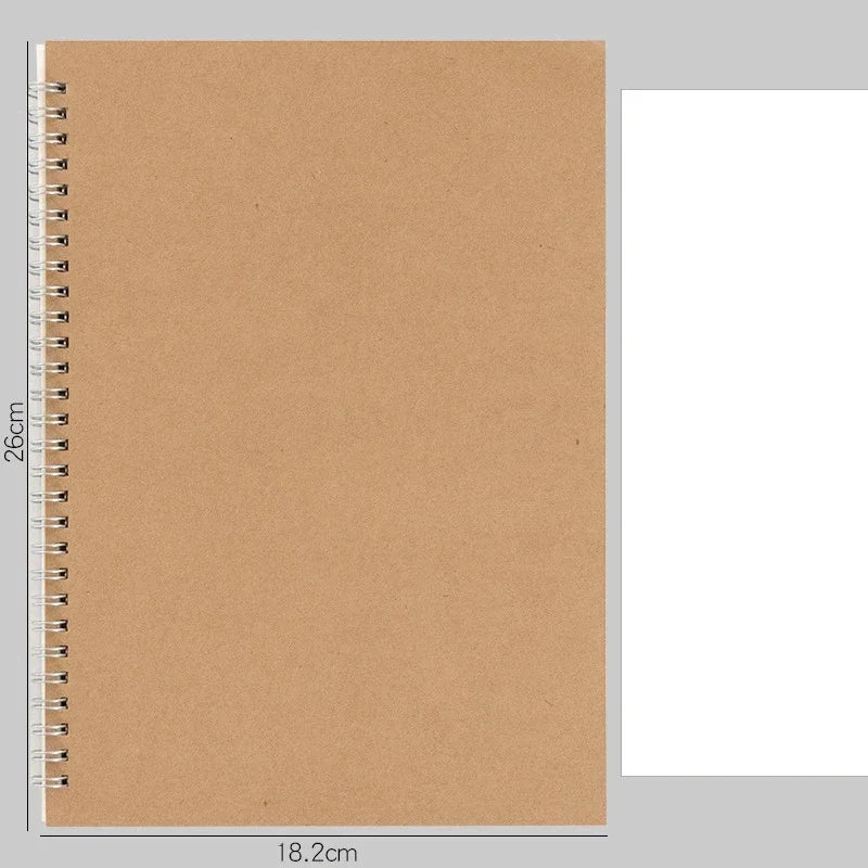 Notizbuch A4 A5 A6 mit Spiralbindung für Schule und Bürobedarf