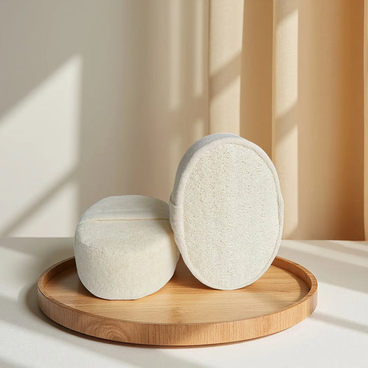 Natürlicher Luffa-Badeschwamm – sanftes Körperpeeling, beige-Yabubest - Home & More