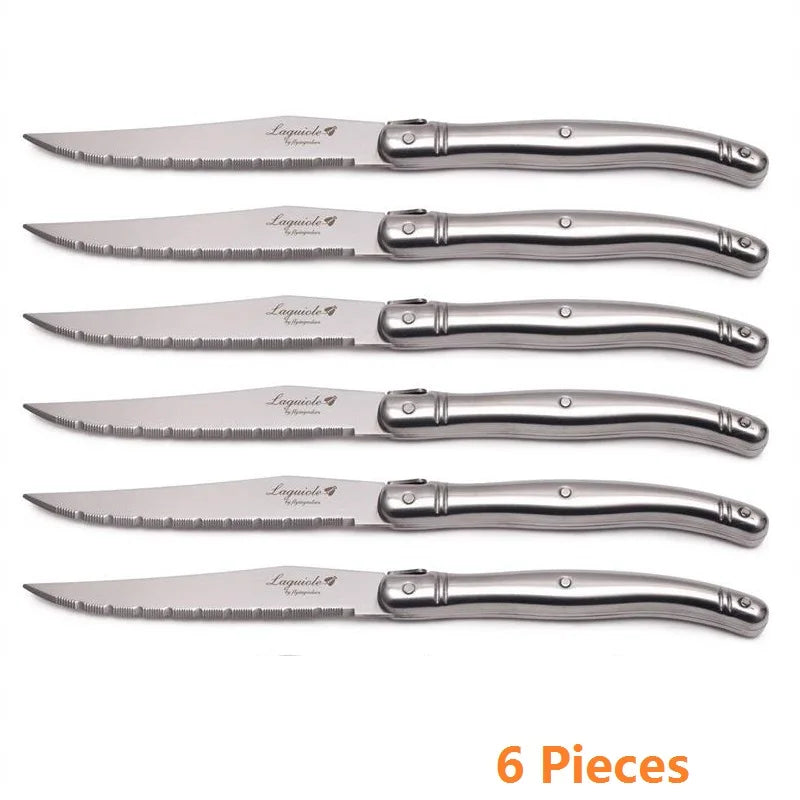 Elegantes Steakmesser Set aus Edelstahl für stilvolles Dinner zu Hause