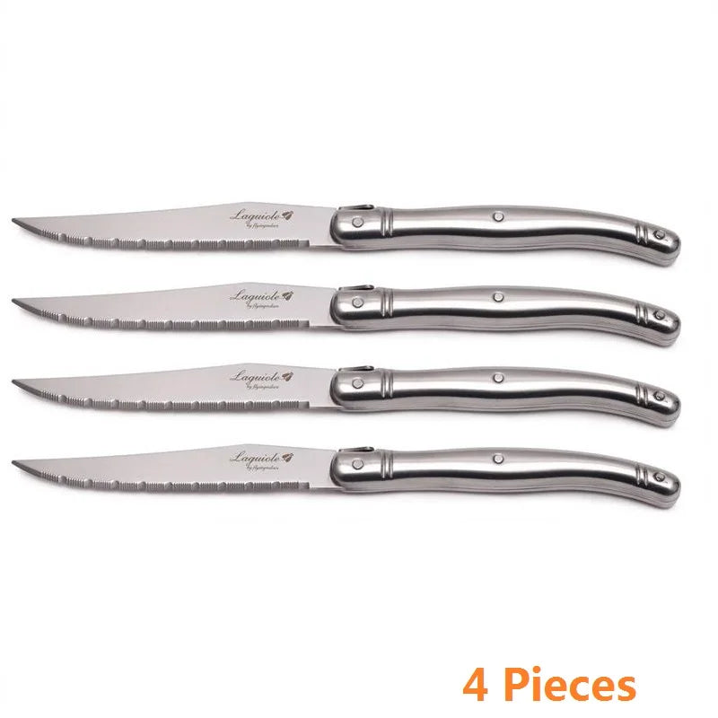 Elegantes Steakmesser Set aus Edelstahl für stilvolles Dinner zu Hause