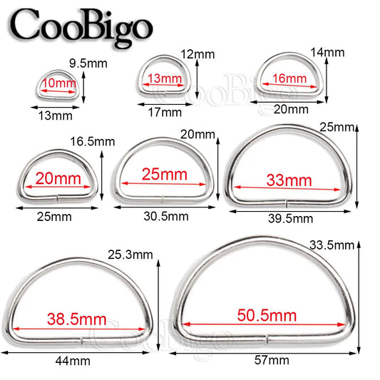 Metall D Ring Schnallen für DIY Taschengurt und Gürtel