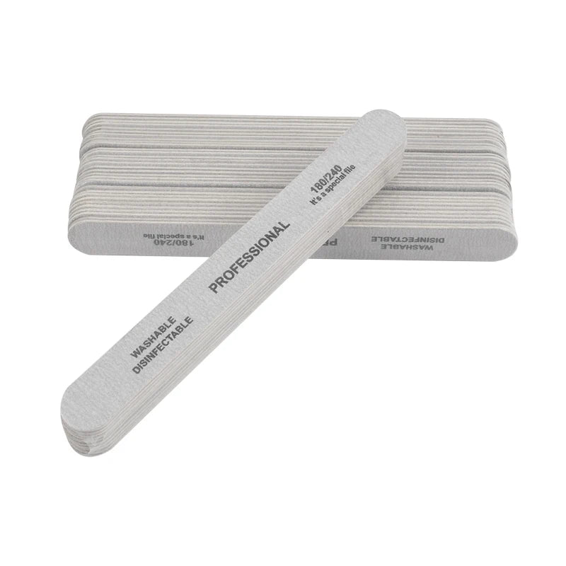 Professionelle 10er Nagelfeilen aus Holz & Schleifpapier für präzise Nagelpflege