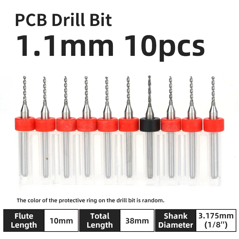 Präzisions Mikrobohrer Set Wolframkarbid für PCB Holz CNC 0.1-3.175mm
