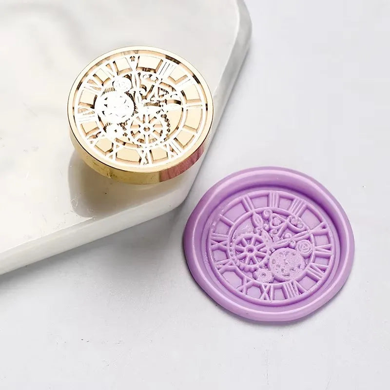 Sternenhimmel Lotus Rosenmuster Wachssiegel Stempel, Retro Stil