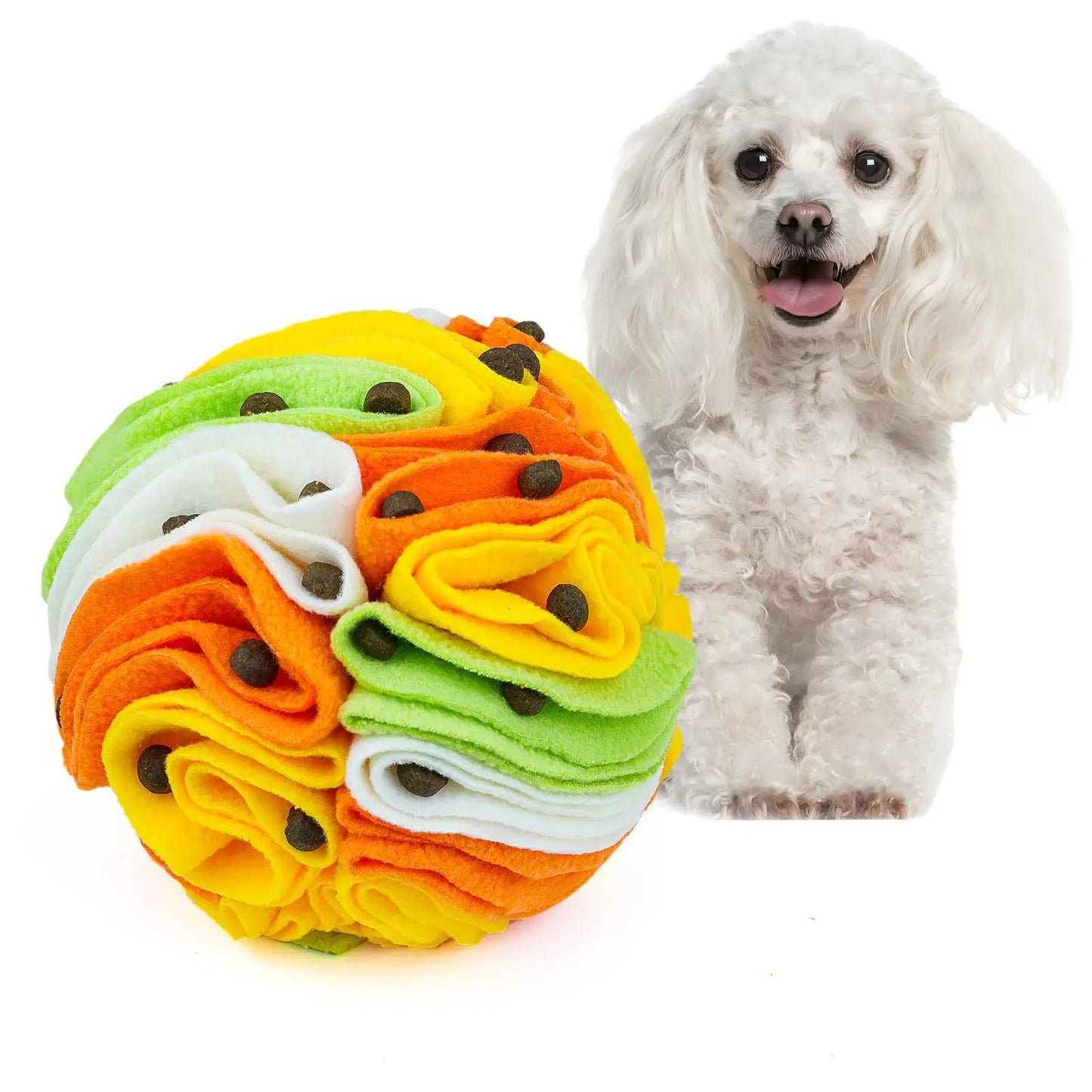 Interaktives Schnupftabakball-Spielzeug für kleine Hunde zur mentalen Stimulation
