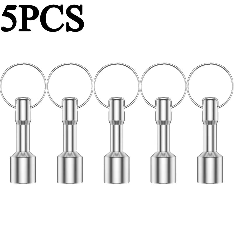 Magnetischer Taschen Schlüsselanhänger mit Eisenring für Büro und Reisen