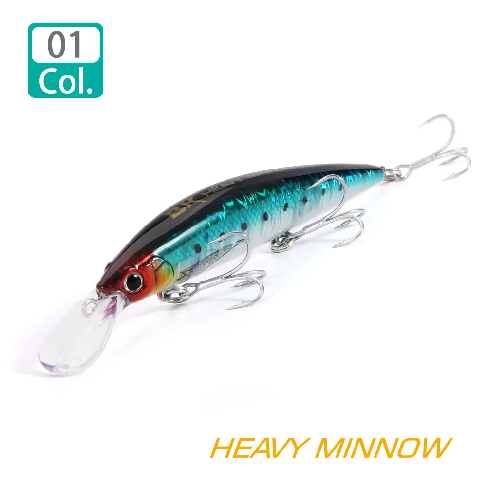 Schwerer sinkender Minnow Angelköder 110S 37g 90S 28g 70S 16g Salzwasser