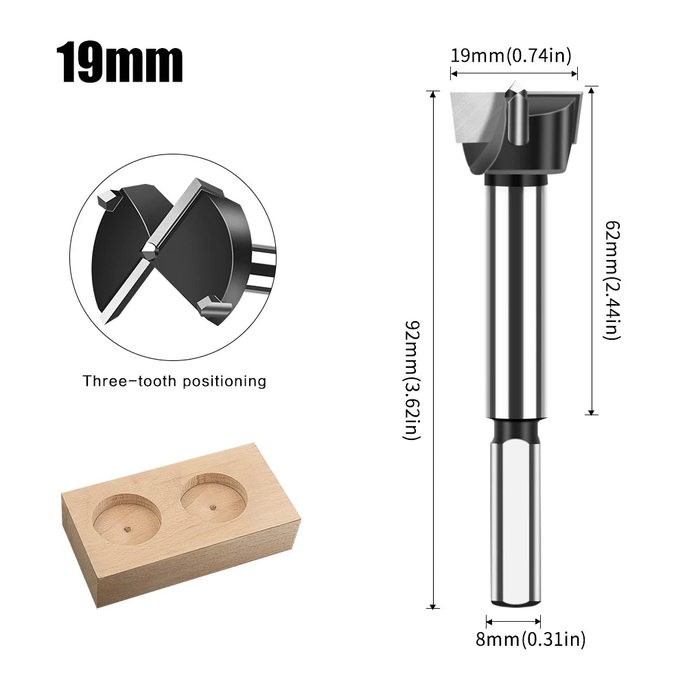 Präziser Hartmetall Forstner Bohrer 12-60mm für Holzbearbeitung