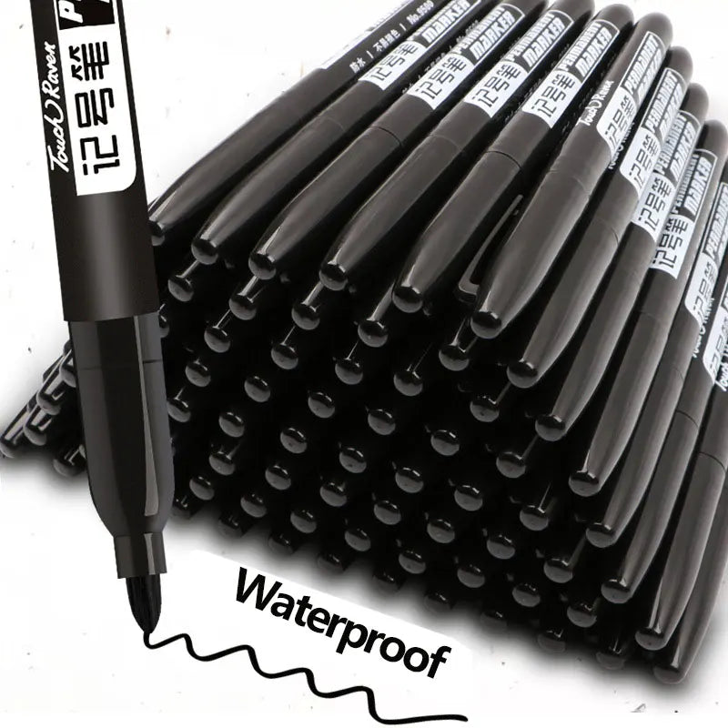 6er Set Permanent Marker für Manga-Zeichnungen - Schwarz, Blau, Rot