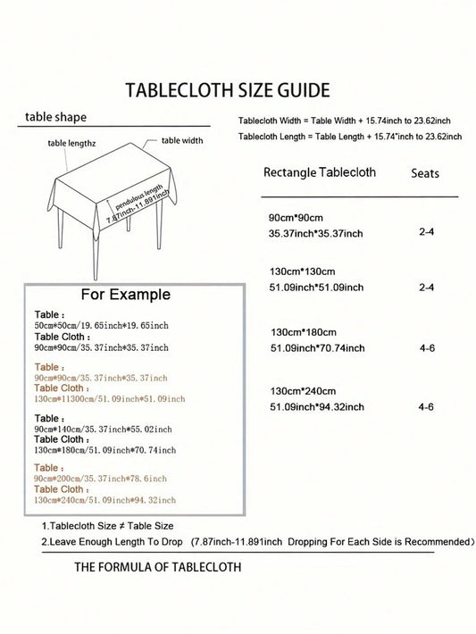Strapazierfähige Tischdecke schlicht ölbeständig für Esszimmer & Outdoor