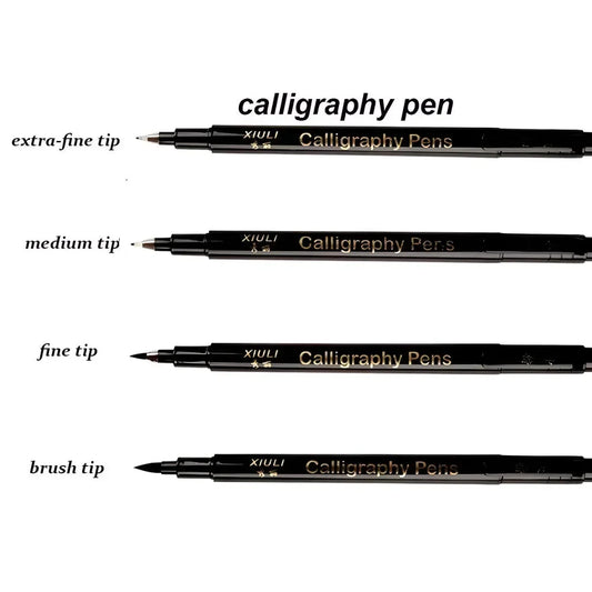 Kalligraphie Pinsel Marker Set 4 Stück für Kunst, Schule - Büro