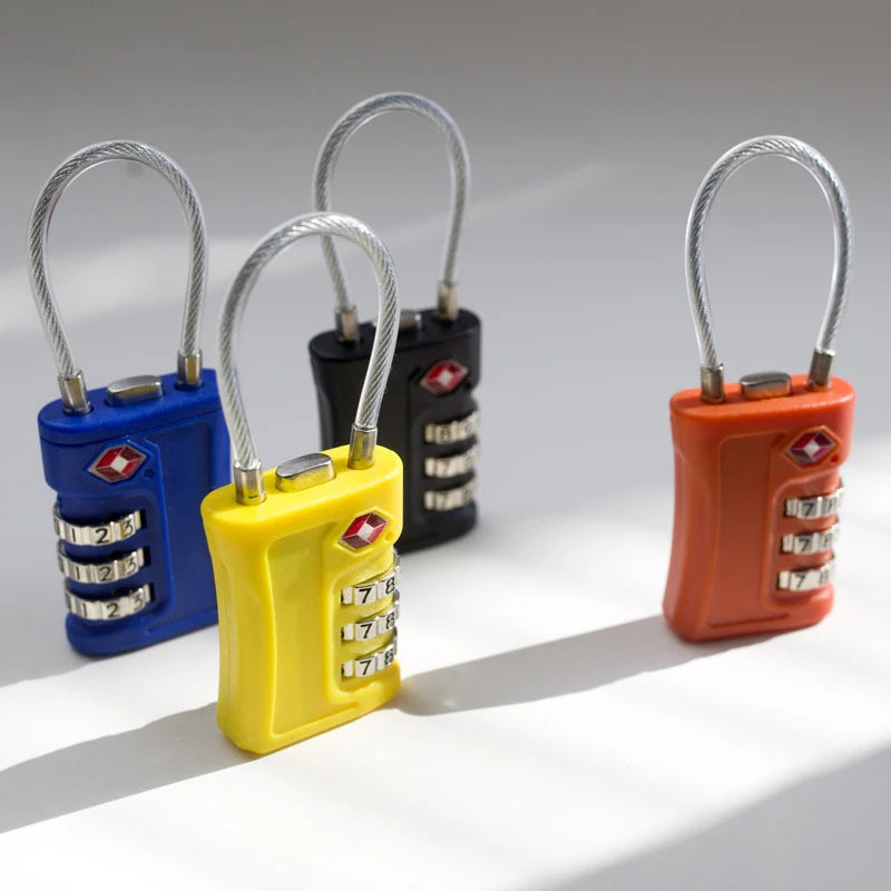 Mini TSA-Zahlenschloss für sicheres Reisegepäck mit individuellem Code