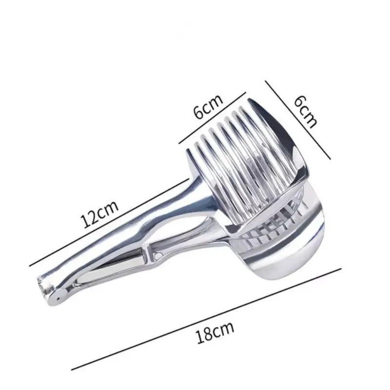 Edelstahl Zitrone - Tomaten Slicer - Handliches Küchenmesser für Obst