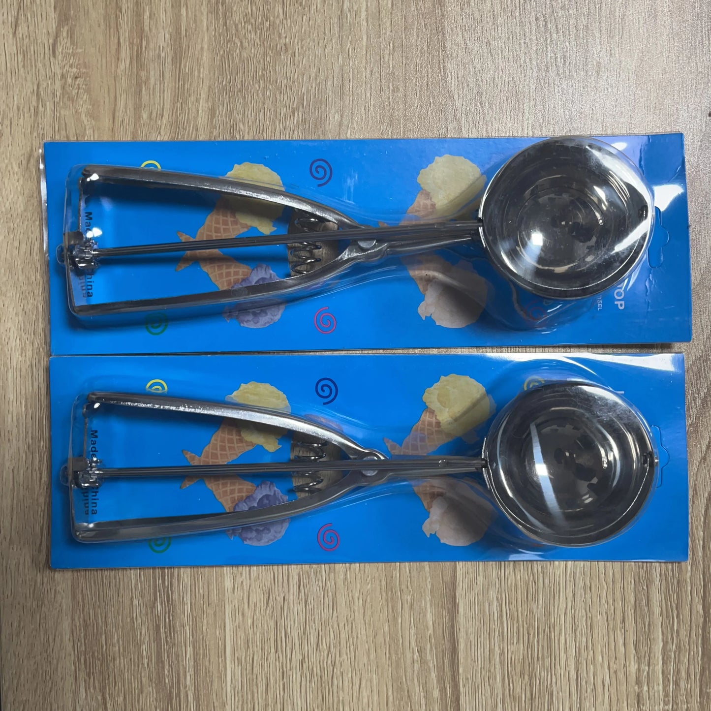 Edelstahl Eisportionierer mit Frühling Griff für Haushalt