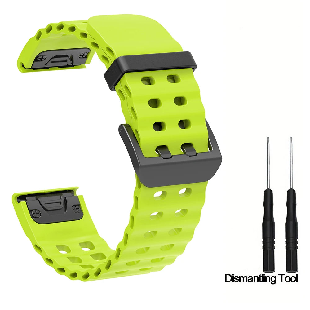 Silikon-Uhrenarmband 22-26 mm für vielseitige Smartwatch Modelle