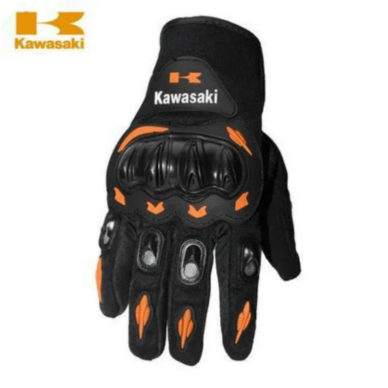 Vollfinger Motorradhandschuhe rutschfest stoßdämpfend Outdoor grün rot orange