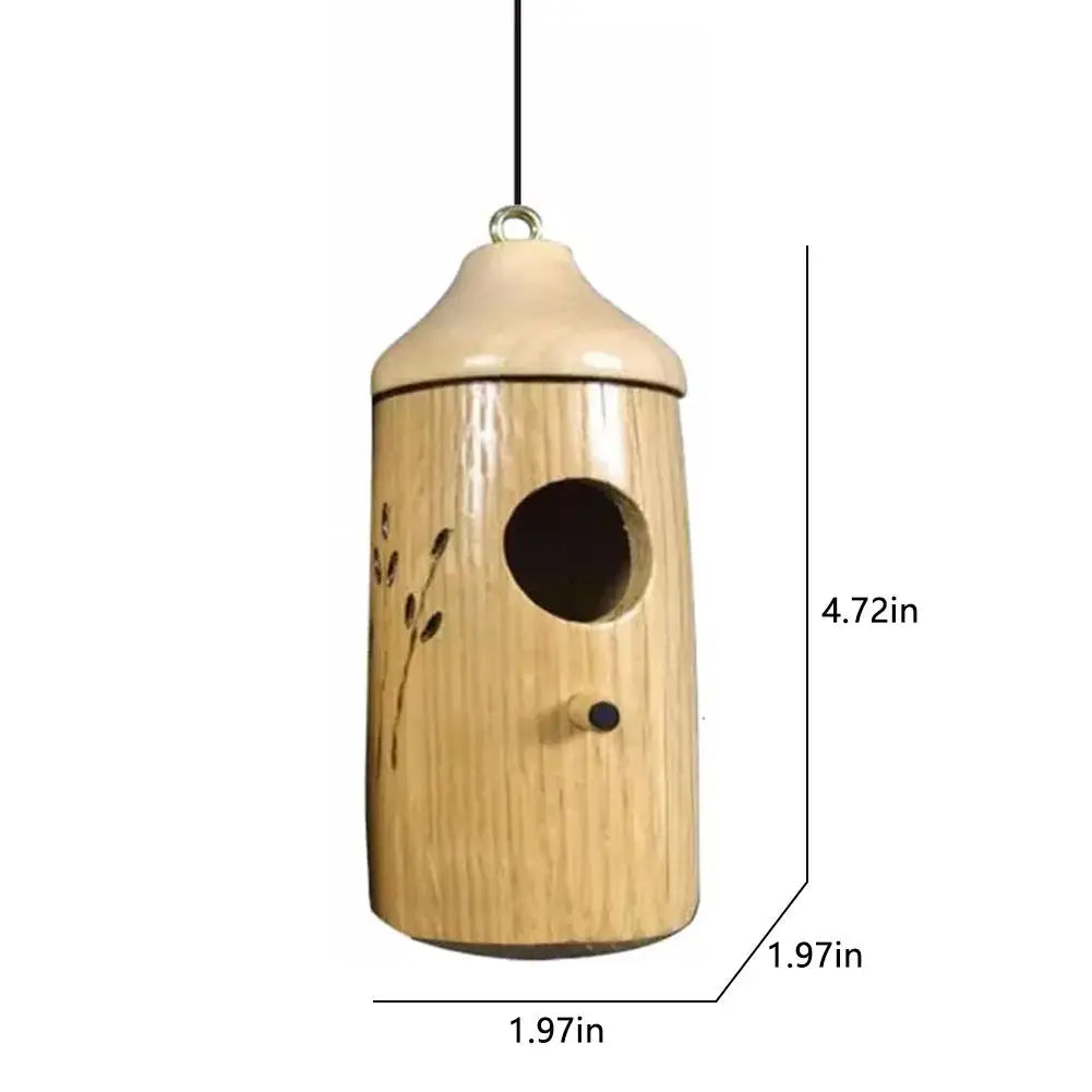 Charmantes Kolibri-Haus aus Holz für Ihren Garten, dekorativ