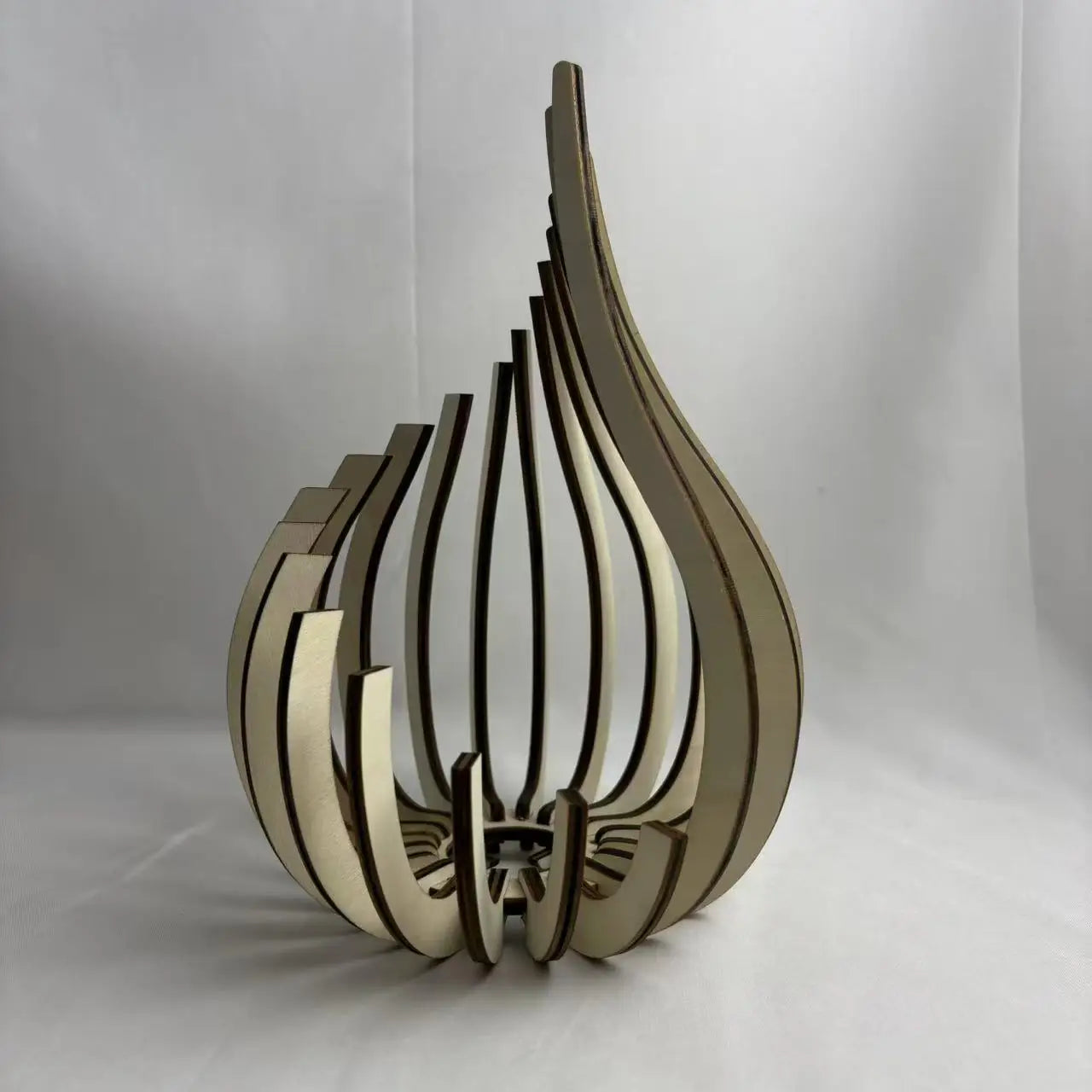 Handgemachter Kerzenhalter Holz DIY Dekoration schafft warme Stim