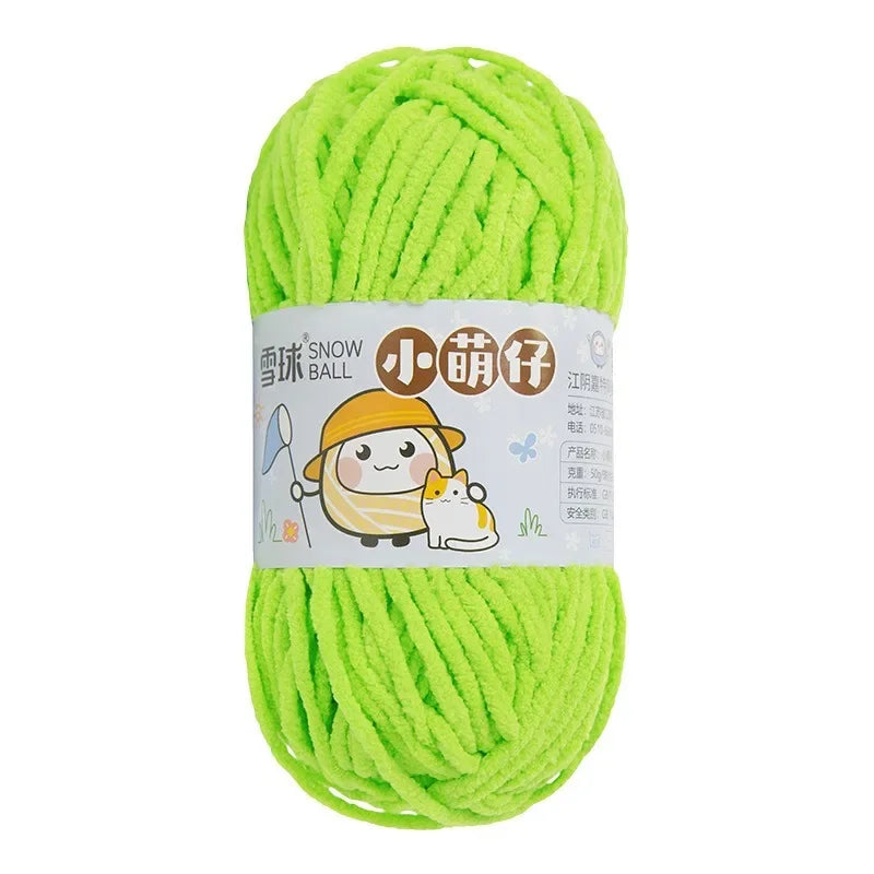 Weiches dickes Chenille Strickgarn 50g für DIY Schal Mütze Pullover