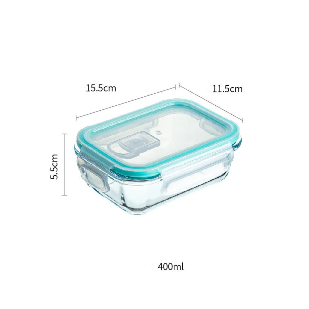 Borosilikatglas Lunchbox – Mikrowelle, Versiegelt, Kühl- und Gefrierbox