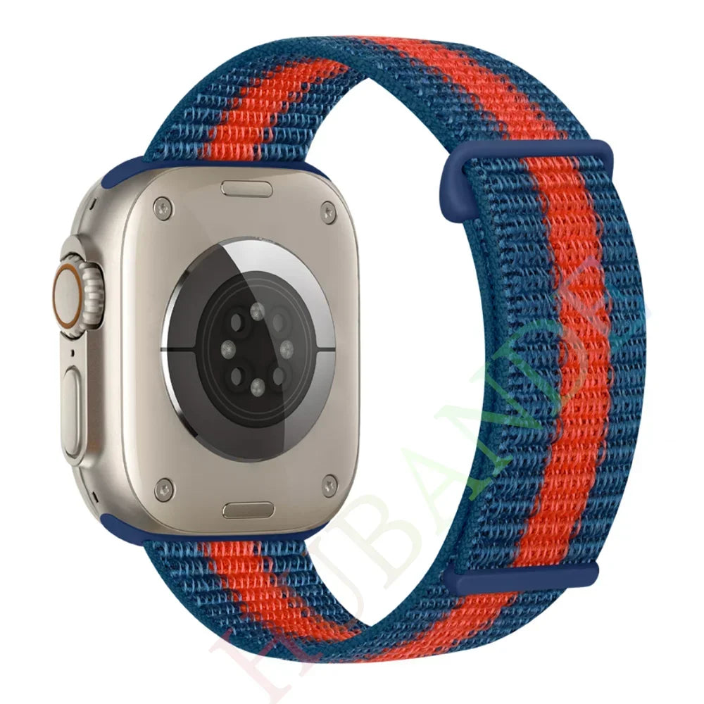 Atmungsaktives Nylonarmband für Smartwatch 38-49 mm, Unisex
