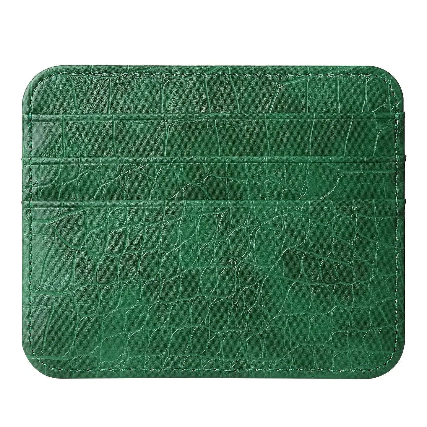 Schlankes PU Leder Kartenetui Unisex – Dünne Mini Brieftasche für Karten Geld