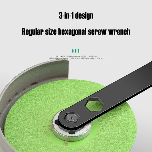 Robuster 3-in-1 Winkelschleifer-Schlüssel | 10/13mm | Chrom-Vanadium