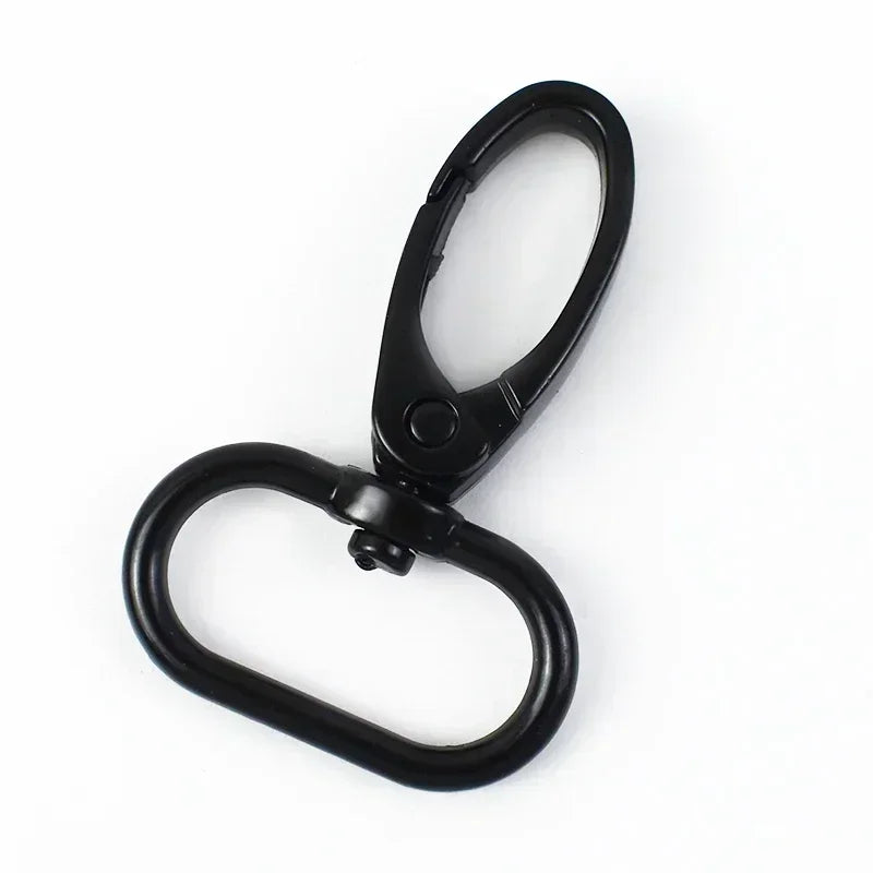 10x Metall Karabinerhaken drehbar 16-38mm für Gurtband, Schlüssel, DIY