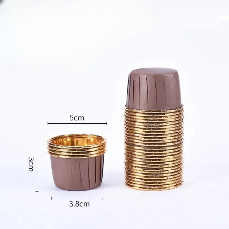 50 Mini Muffin Tassen Papier – 50er Set, vielseitig - umweltfreundlich gestalten