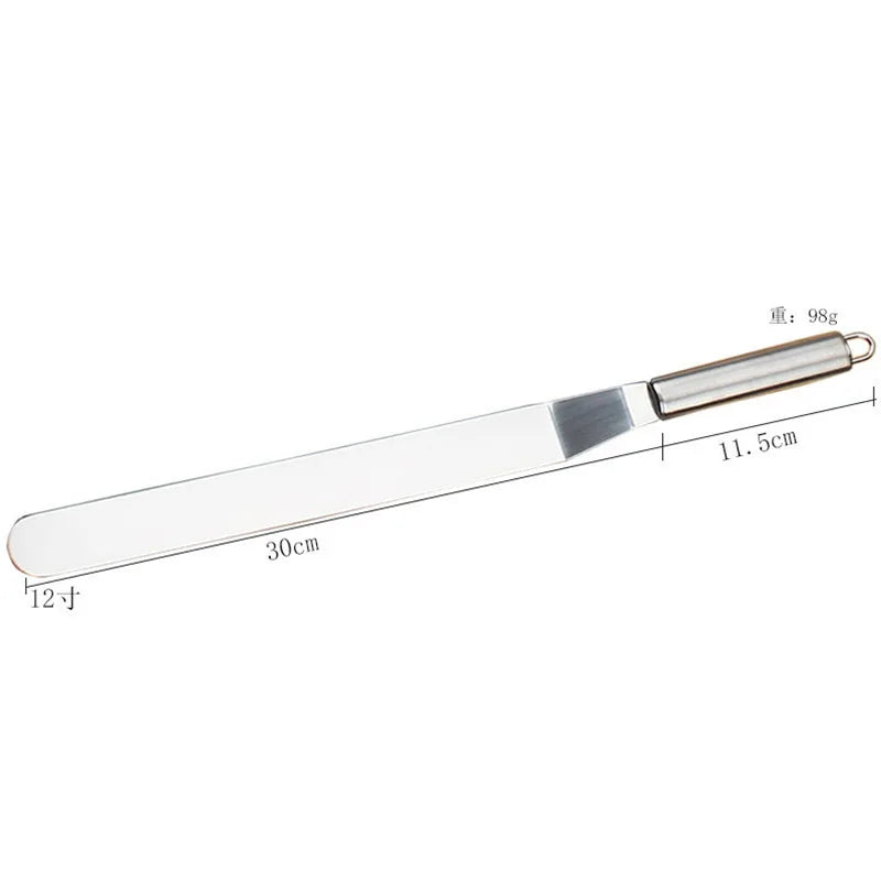 Edelstahl Kuchen-Spachtel 6-12 Zoll | Präzises Cremewerkzeug für Profi - Hobby