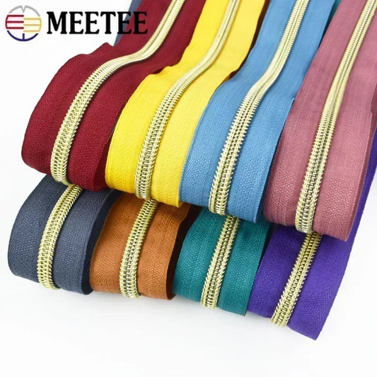 Nylon Reißverschluss Meterware DIY Kleidung Taschen Reparatur 5/10/20m Länge