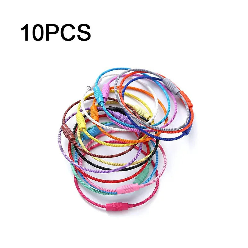 Robuste Edelstahl Drahtseil Clips für Gepäck und Schlüsselbund