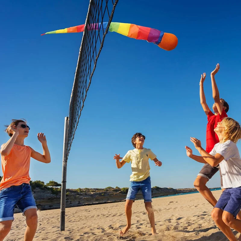 Regenbogen Meteorball für Outdoor Spiele - Motoriktraining | 90cm Wurfball