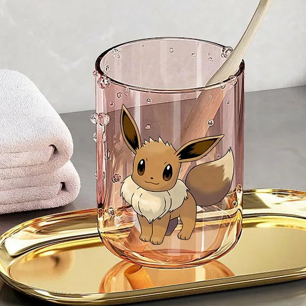 Niedlicher 290 ml Zahnputzbecher mit Anime-Katzen-Design für Kinder