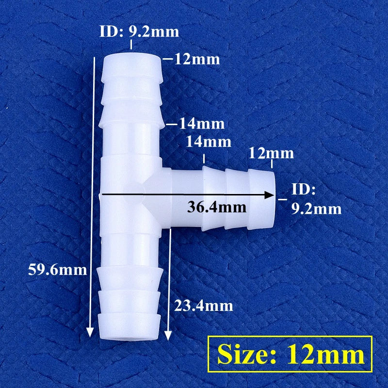 Lebensmittelechte weiße PE T-Stecker 4-13mm – robust - vielseitig 5-200 Stück