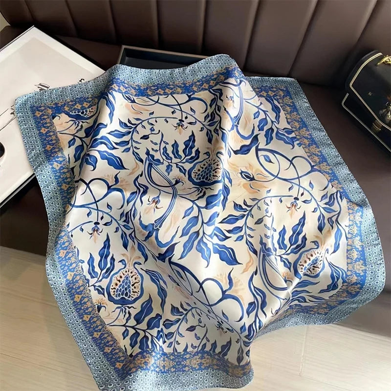 Vielseitiger 70x70 cm Damen Schal aus seidigem Polyester – stilvoll - leicht