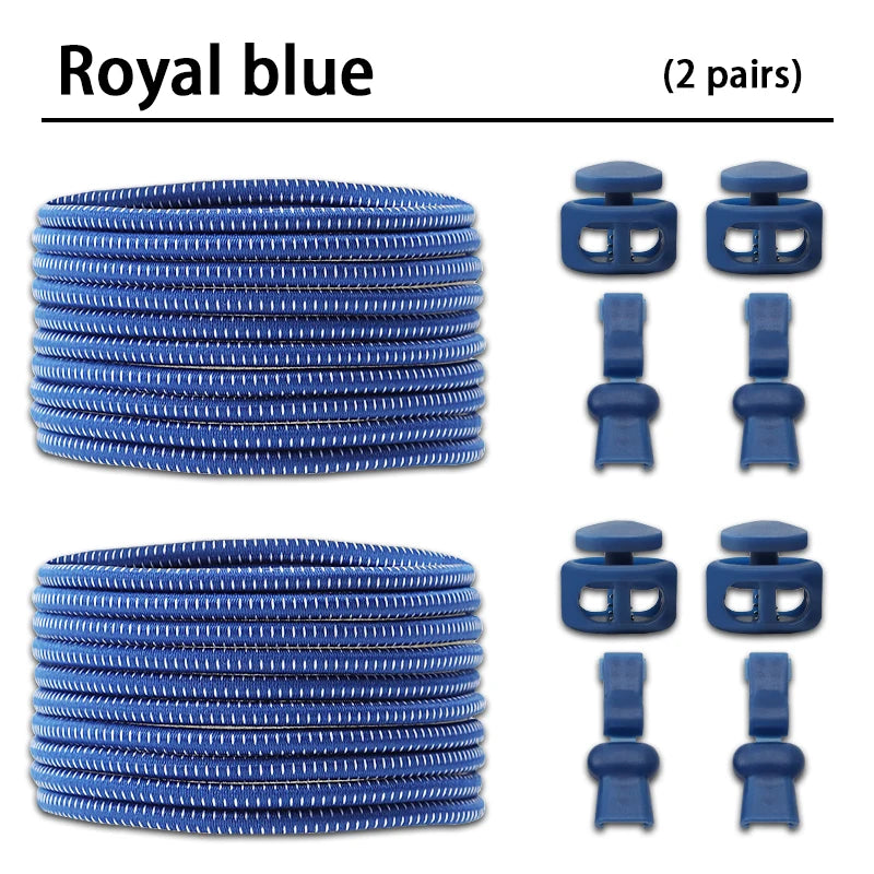 2 Paar Elastische Schnürsenkel Rund 100cm Ohne Binden Komfortabler Halt