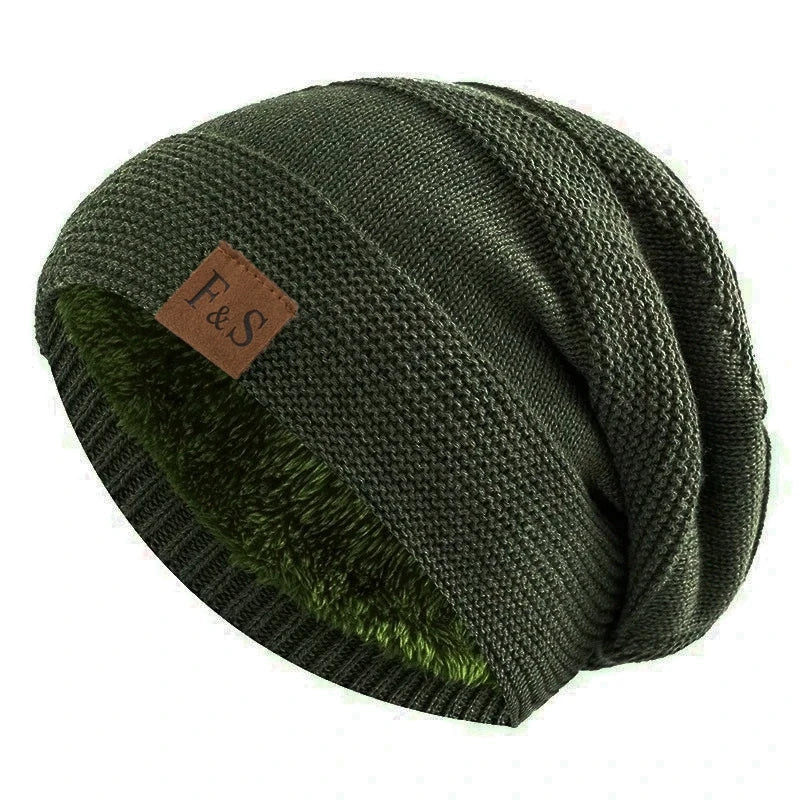 Unisex Winter Mütze gefüttert – Warme Slouchy Beanie für Männer und Frauen