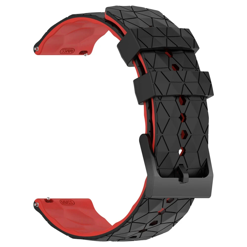 Sportliches Silikonarmband 20/22 mm mit Fußballmuster – perfekt für Xiaomi - Huami
