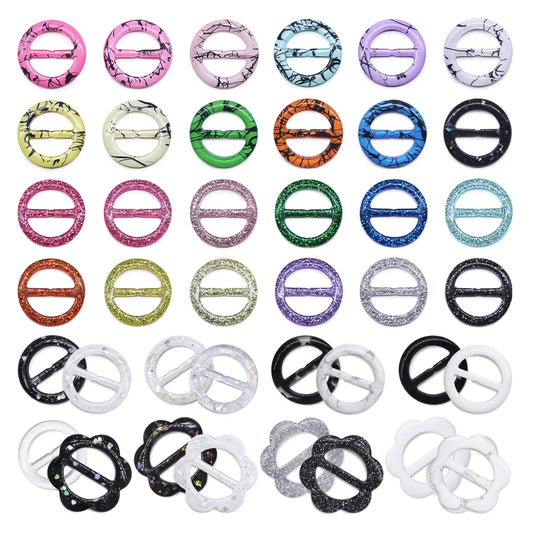 Modische T-Shirt Clips 2,5/3 cm in gemischten Farben aus Harz