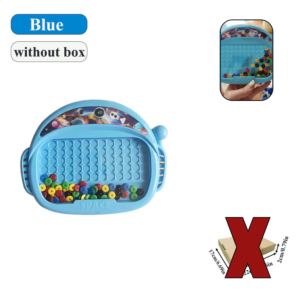 Kreatives Magnet-Doodle-Brett mit Stift - Perlen – Kinder 3-8 Jahre Lernspielzeug