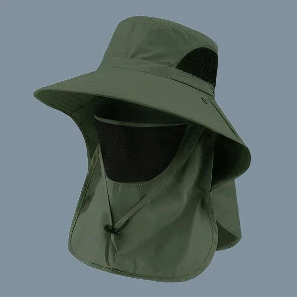 Unisex Sonnenhut mit UV-Schutz - Halsklappe – Leicht, robust, perfekt für Outdoor
