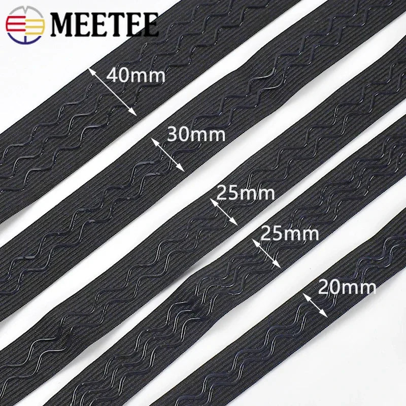 Elastische Silikonbänder 2-10m 20-40mm für Yoga und Sportswear