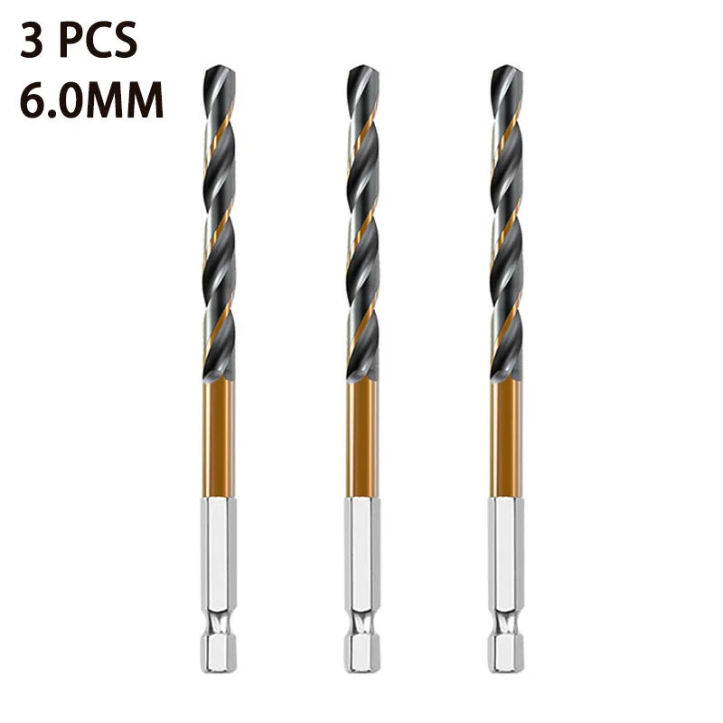 3/7/13PCS Spiralbohrer Set mit Hex Schaft für Holz und Metall