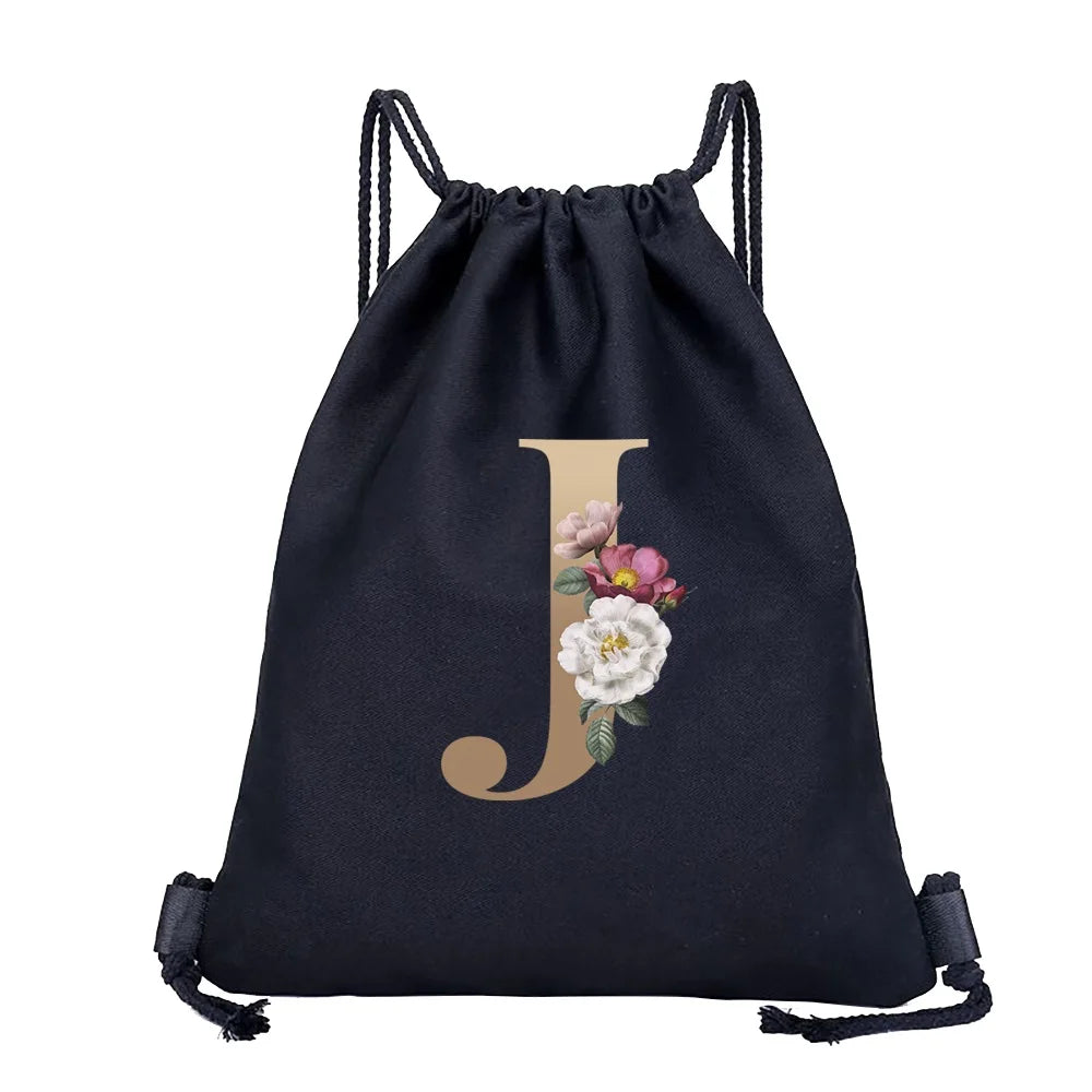 Leichter Kordelzug Rucksack aus Canvas 40x35 cm für Sport - Reisen