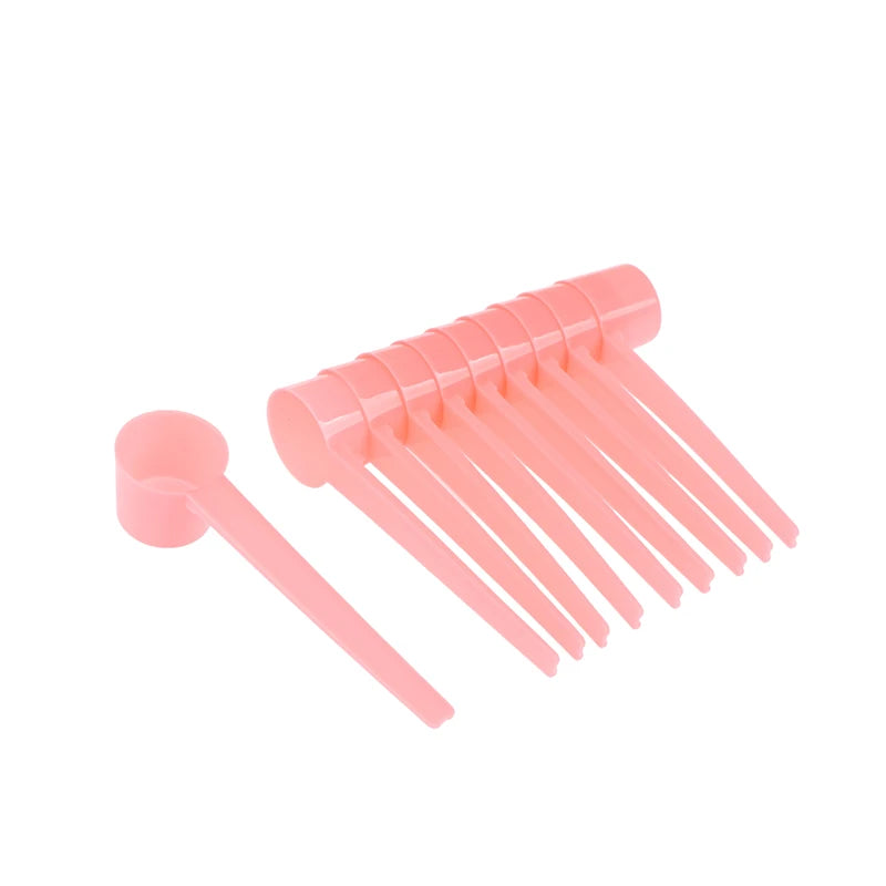 10er Set Kunststoff Messlöffel 5g für Kaffee Protein Milch Pulver