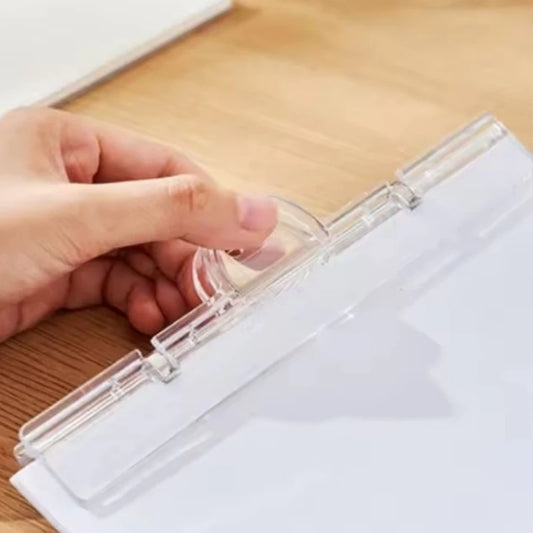 Transparenter A4 Ordner mit Magnetclip für Whiteboard - Papier – Büro - Schule