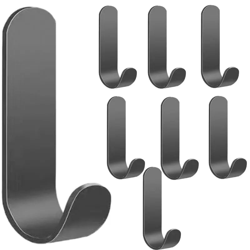 Selbstklebende Edelstahl Wandhaken für vielseitige Ordnung zuhause