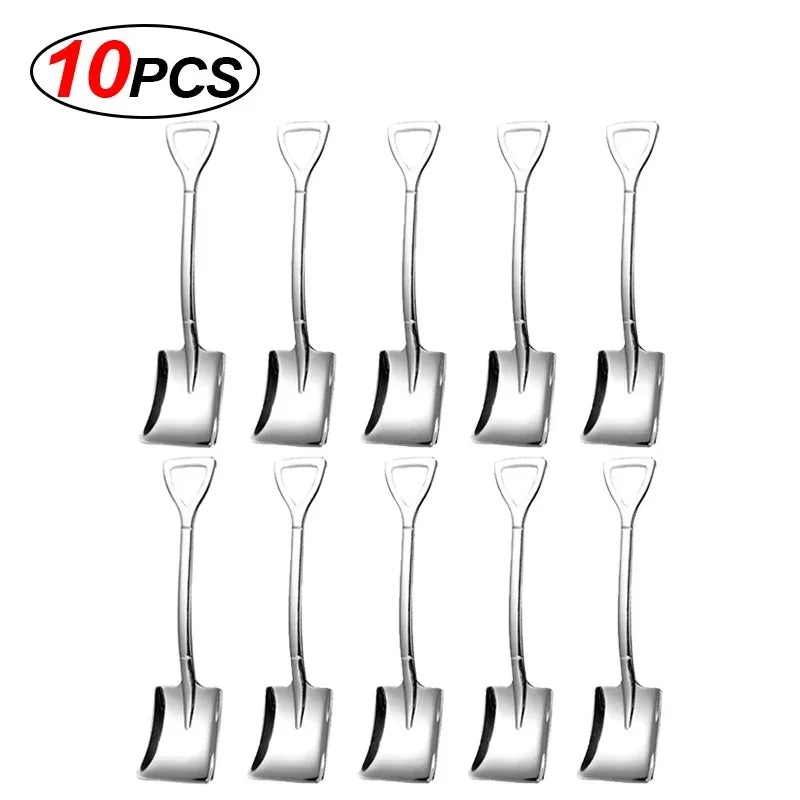 Elegante Mini-Löffel aus Edelstahl in Gold - Silber – 20er Set für Kaffee - Dessert