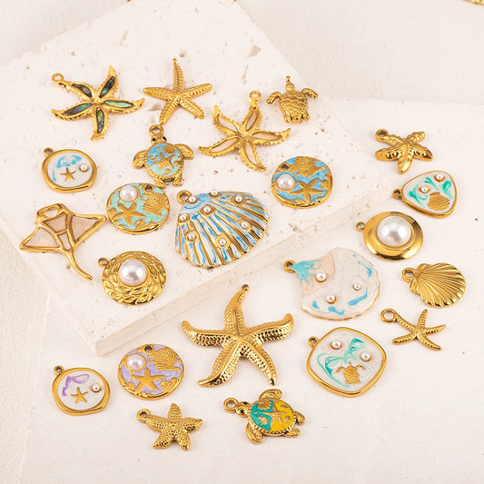 DIY Edelstahl Anhänger im Ozean Stil für individuellen Schmuck